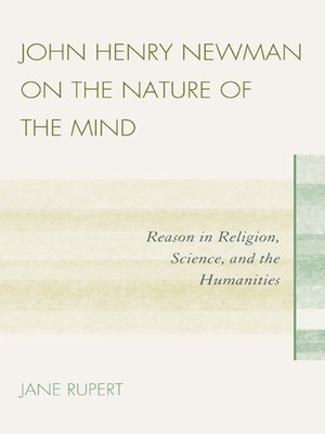 cover image of John Henry Newman on the Nature of the Mind